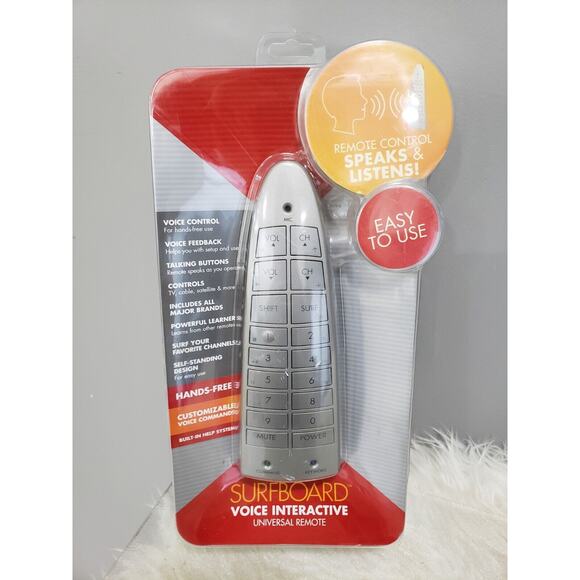 Surfboard Voice Interactive Universal Remote. New Sealed‎ - Picture 1 of 5